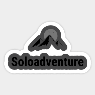 Solo Adventure, Solo Traveling Sticker